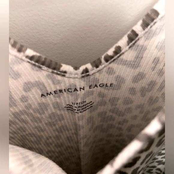 American Eagle V-Neck Animal Print Bodysuit NWOT - Picture 3 of 4